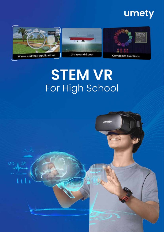 Cover of the Umety STEM VR for High School catalog